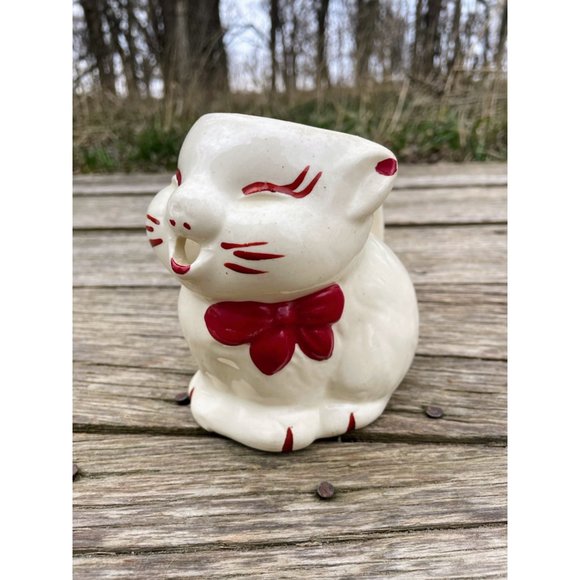 Vintage Shawnee Pottery Puss & Boots Cat Creamer Pitcher - Picture 9 of 12